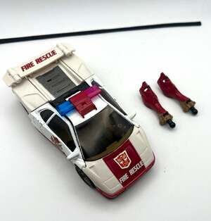 Transformers Universe Inferno 2003 Fire Rescue Car Incomplete Parts Repair
